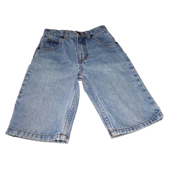 Vintage Wrangler Denim Shorts Light Wash Relaxed Fit USA Made 90s Style - Picture 3 of 8